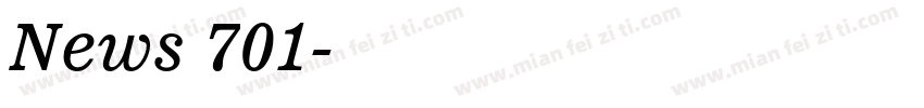 News 701字体转换